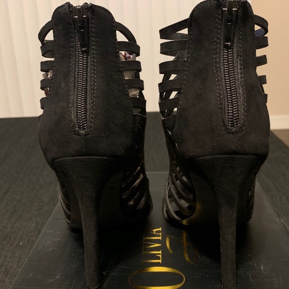 Black Suede Heels - Picture 3 of 6